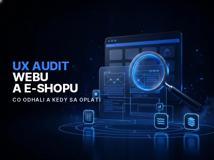 UX audit webu a e-shopu odhaľujúci problémy použiteľnosti a konverzného lievika