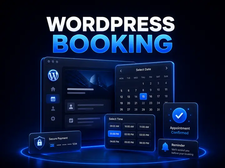 WordPress booking systém pre online rezervácie, kalendár, platby a pripomienky