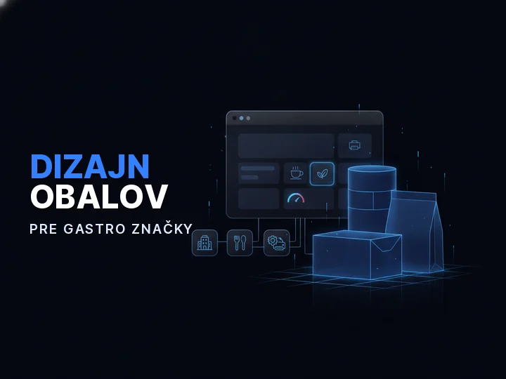 Dizajn obalov pre gastro značky znázornený ako súbor odlišných tvarov obalov
