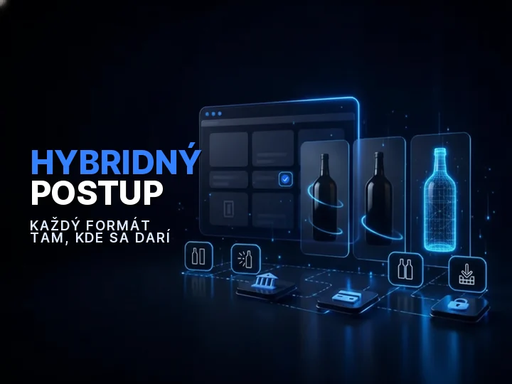 3D produktová animácia, video a fotografia: jeden produkt v troch spracovaniach vedľa seba